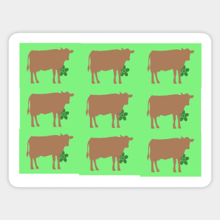 A Flock of British Cows Sticker